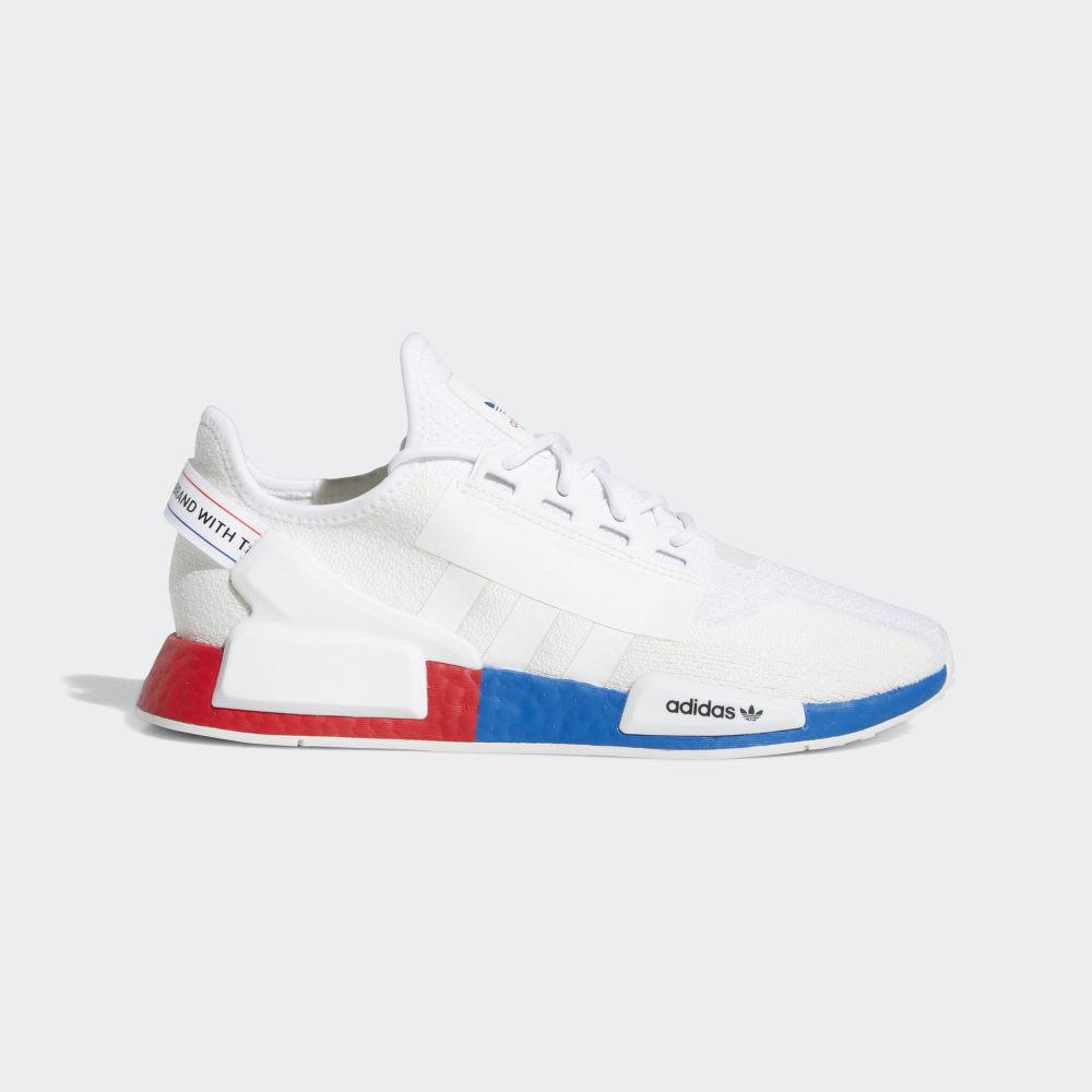 Adidas Men's NMD_R1 V2 Originals Shoes White/Red Ireland FX4148